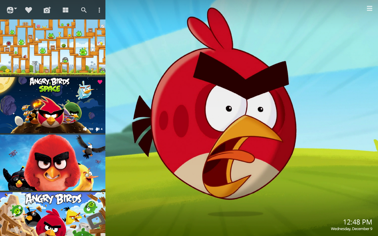 Angry Birds HD Wallpapers New Tab Theme.